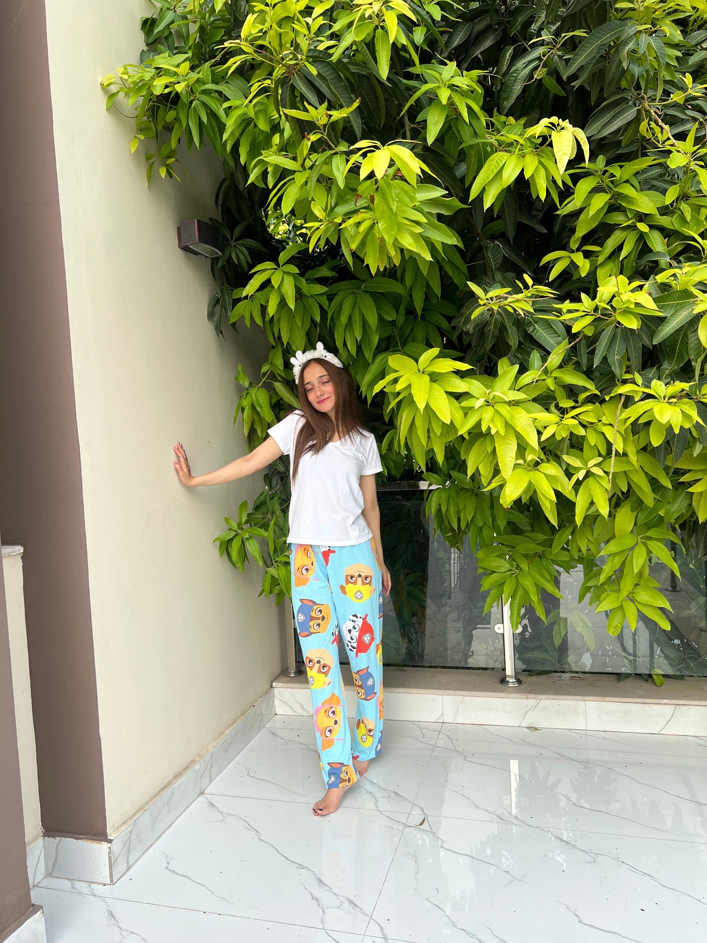 Womante Luxe Cotton Trousers - Puzzle