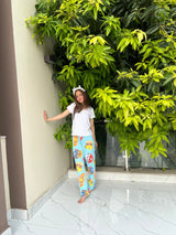 Womante Luxe Cotton Trousers - Puzzle