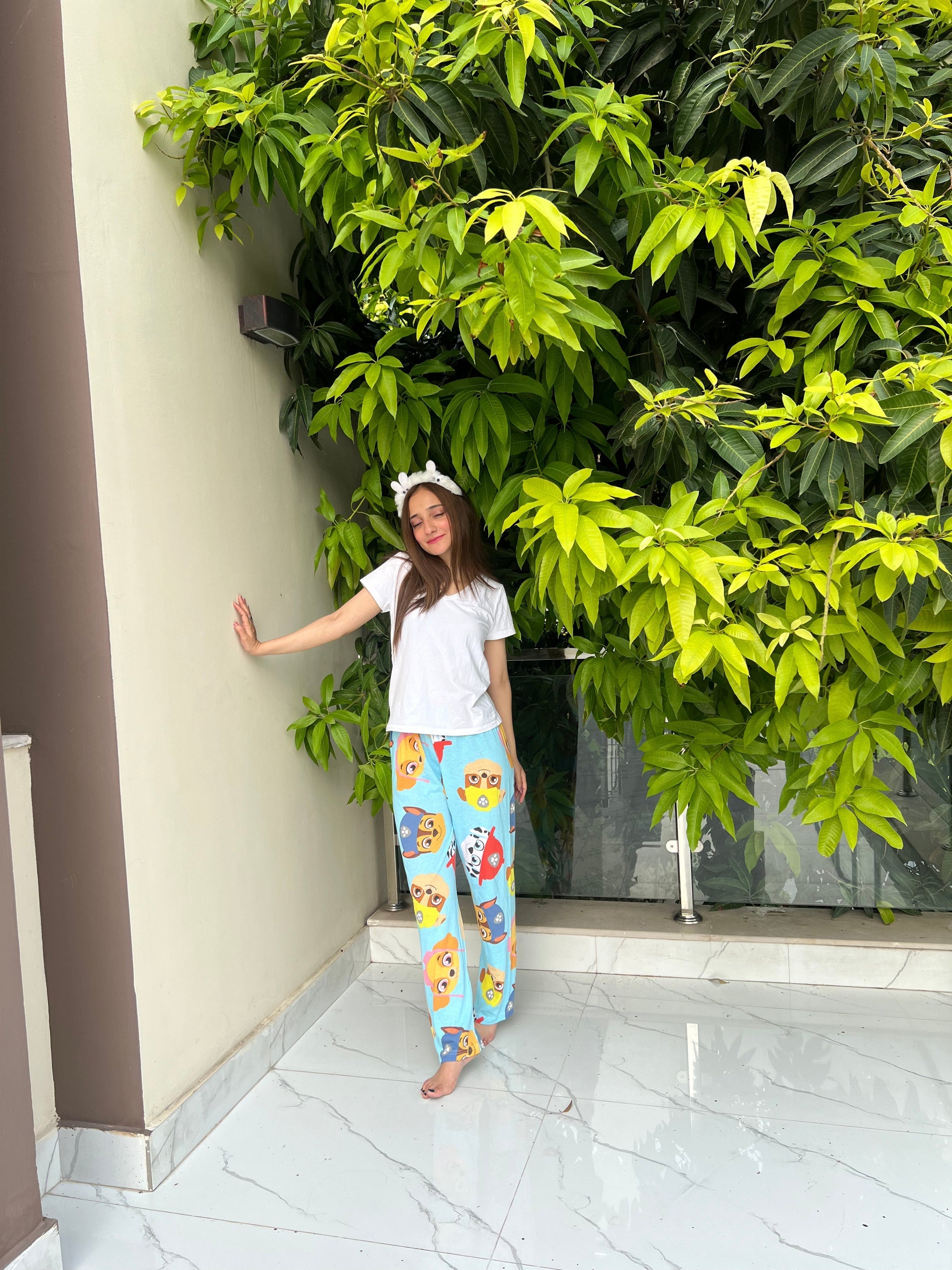 Womante Luxe Cotton Trousers - Puzzle