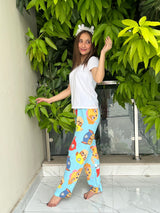 Womante Luxe Cotton Trousers - Puzzle