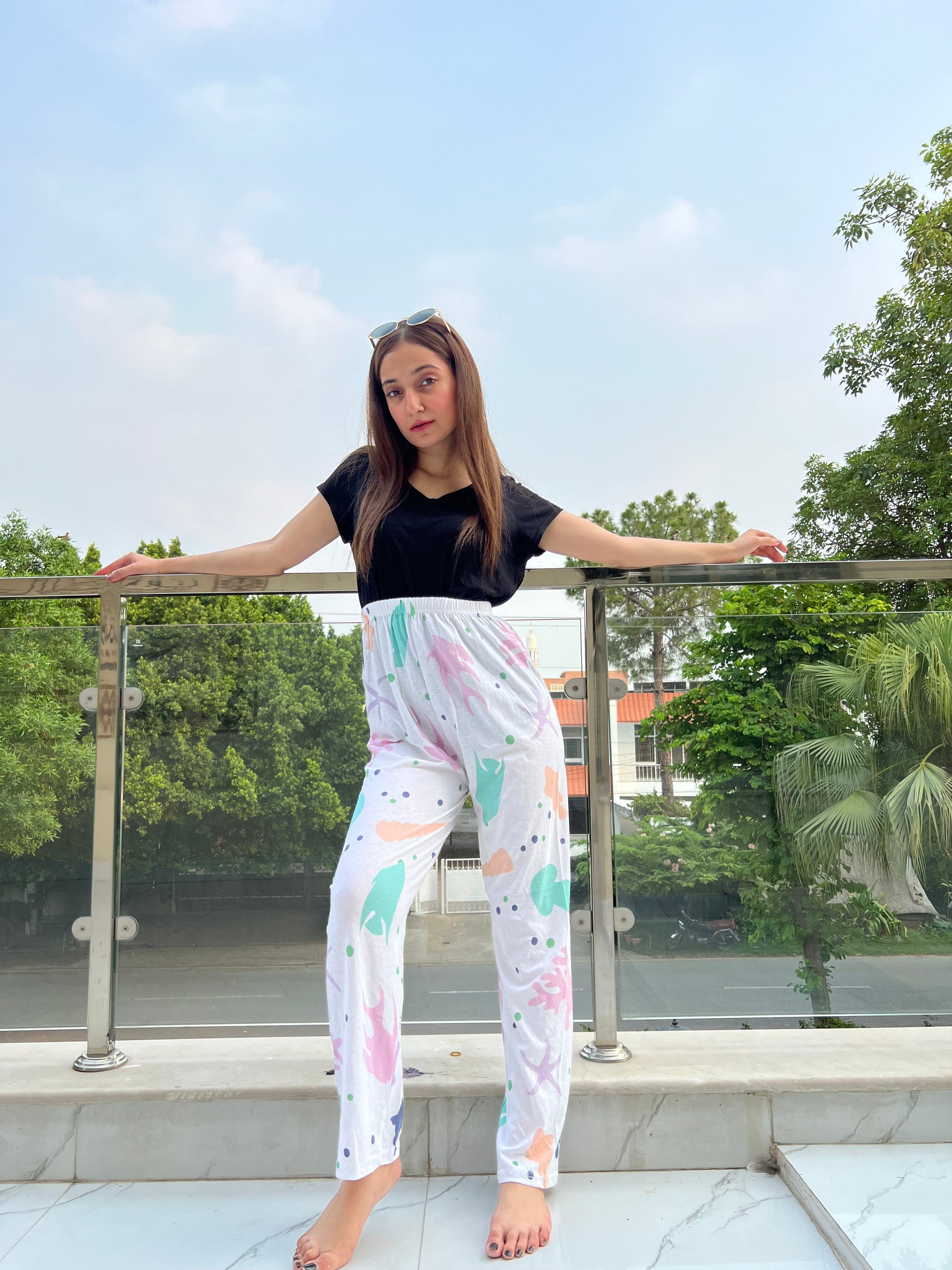 Womante Luxe Cotton Trousers - Underwater