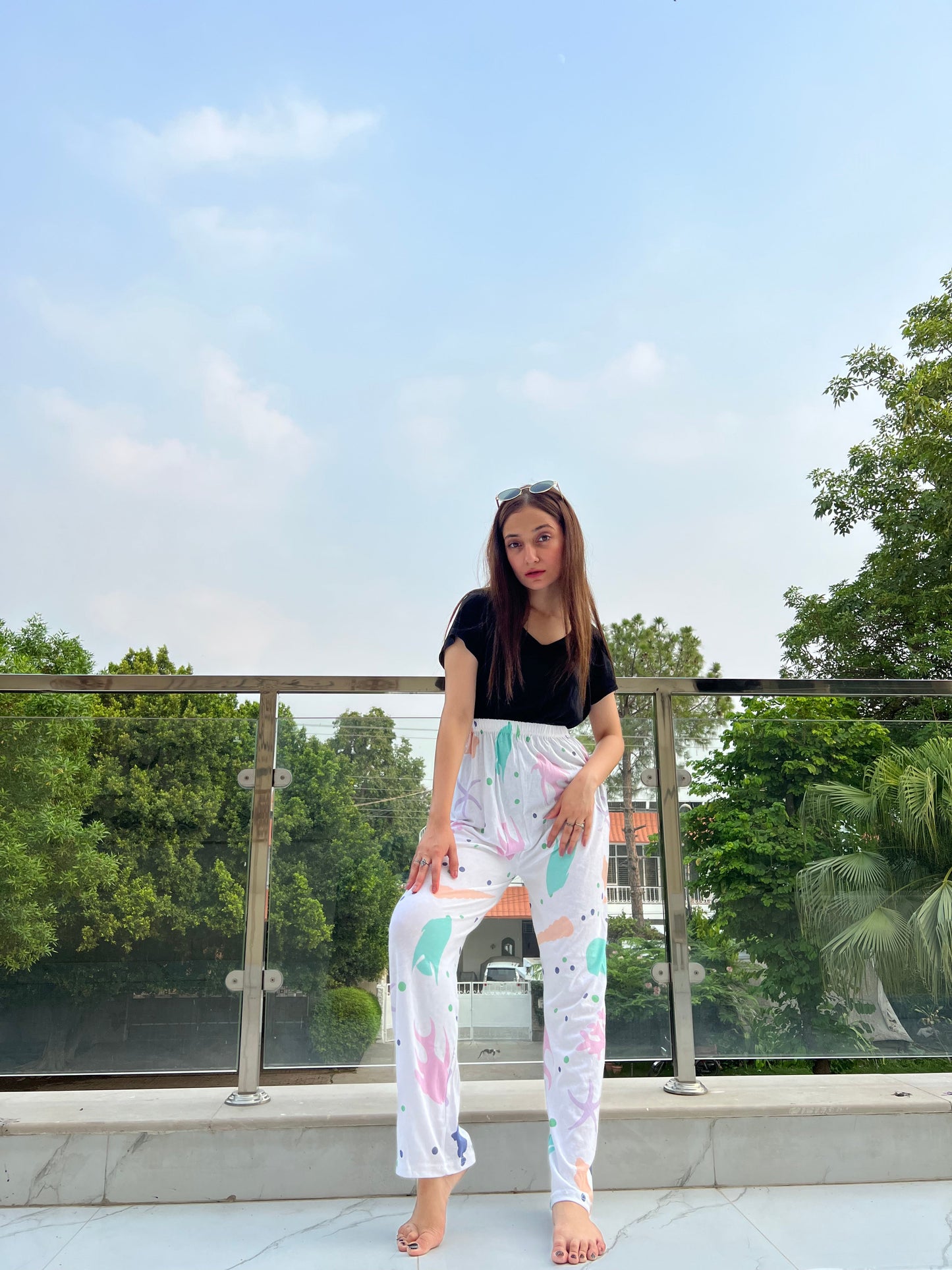 Womante Luxe Cotton Trousers - Underwater