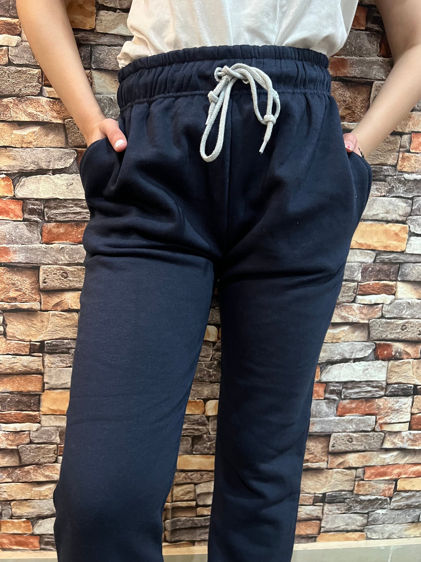 Womante High Quality Fleece Trousers - Navy Blue
