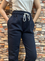 Womante High Quality Fleece Trousers - Navy Blue
