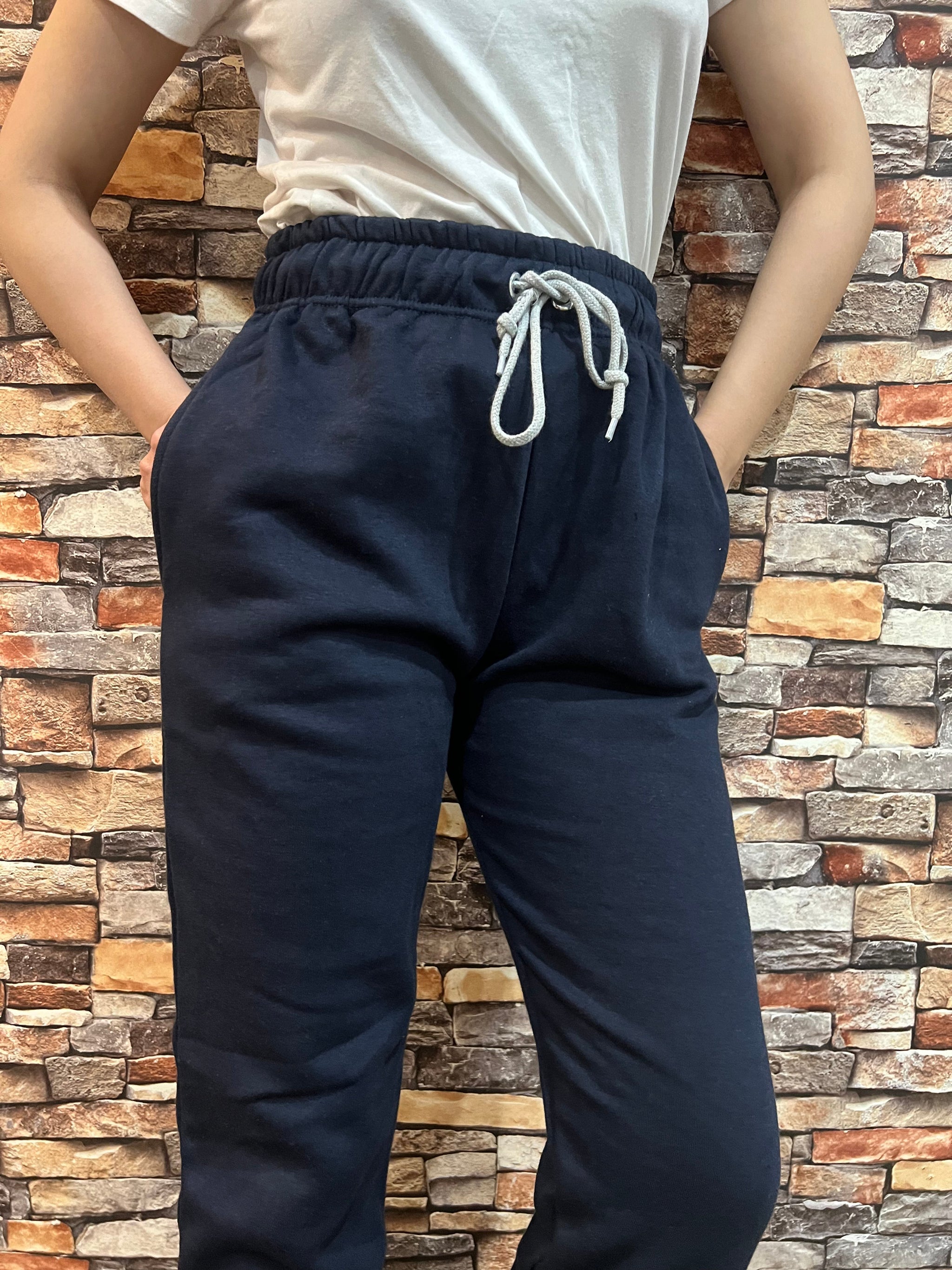 Womante High Quality Fleece Trousers - Navy Blue