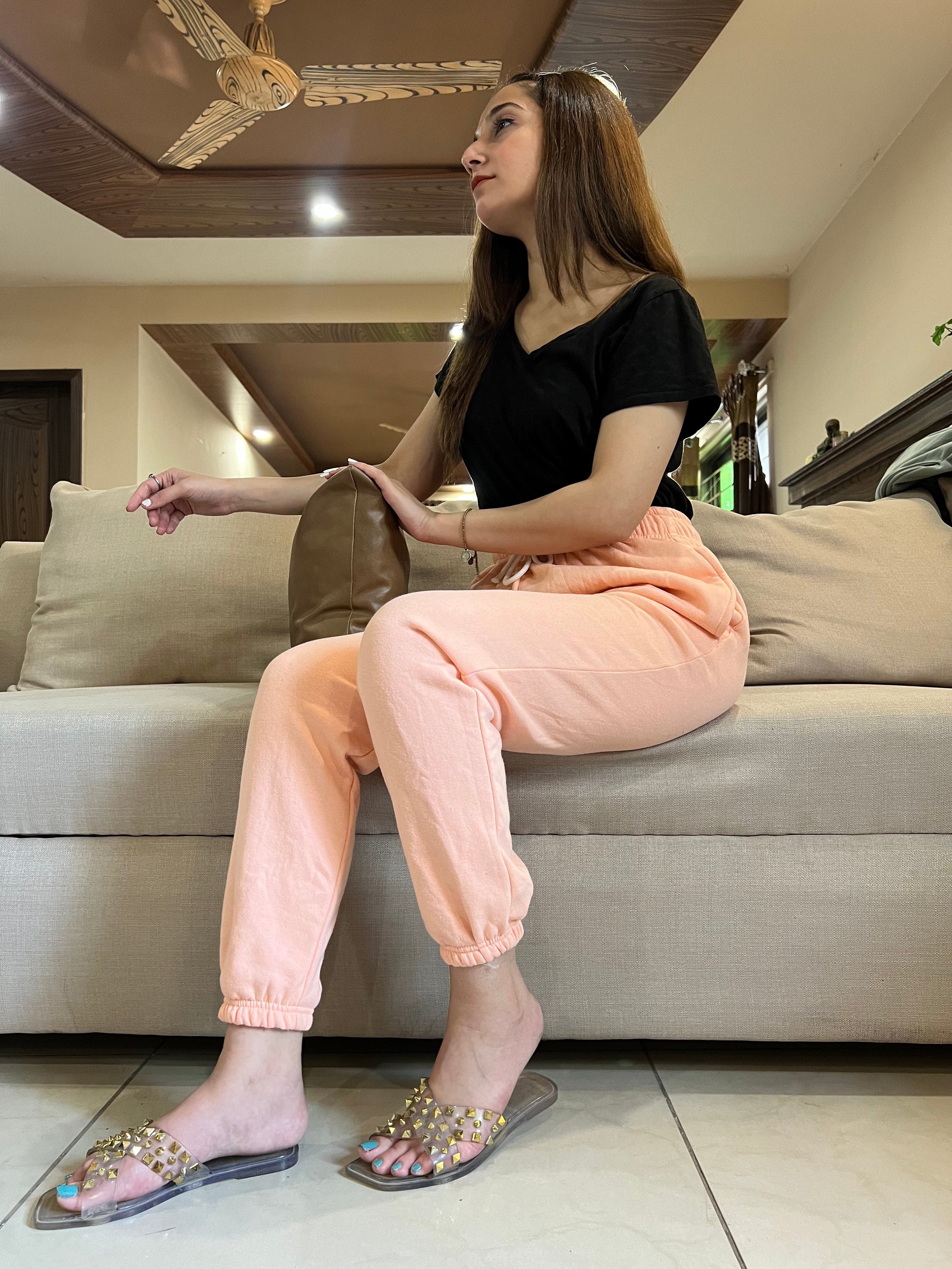 Womante High Quality Fleece Trousers - Pink