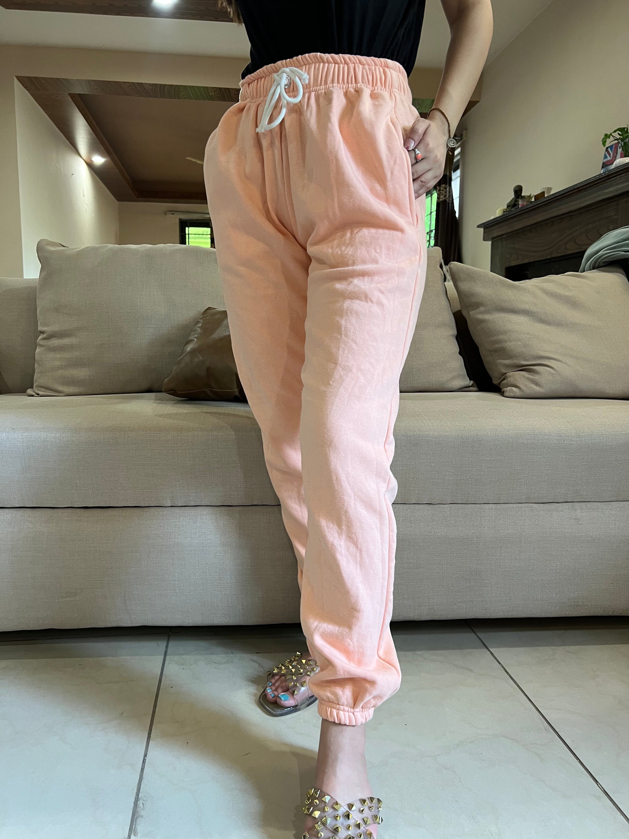 Womante High Quality Fleece Trousers - Pink