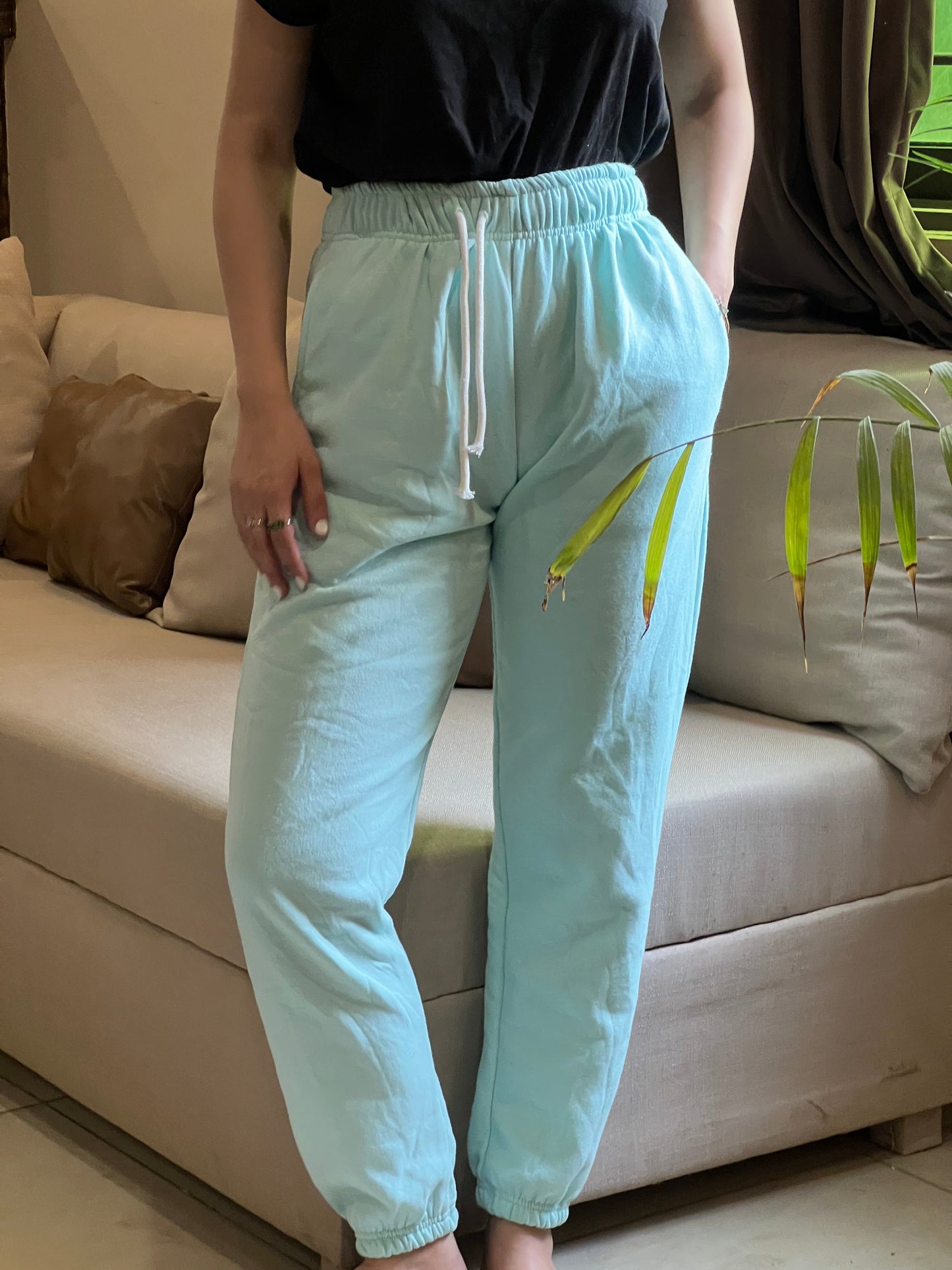 Womante High Quality Fleece Trousers - Sky Blue