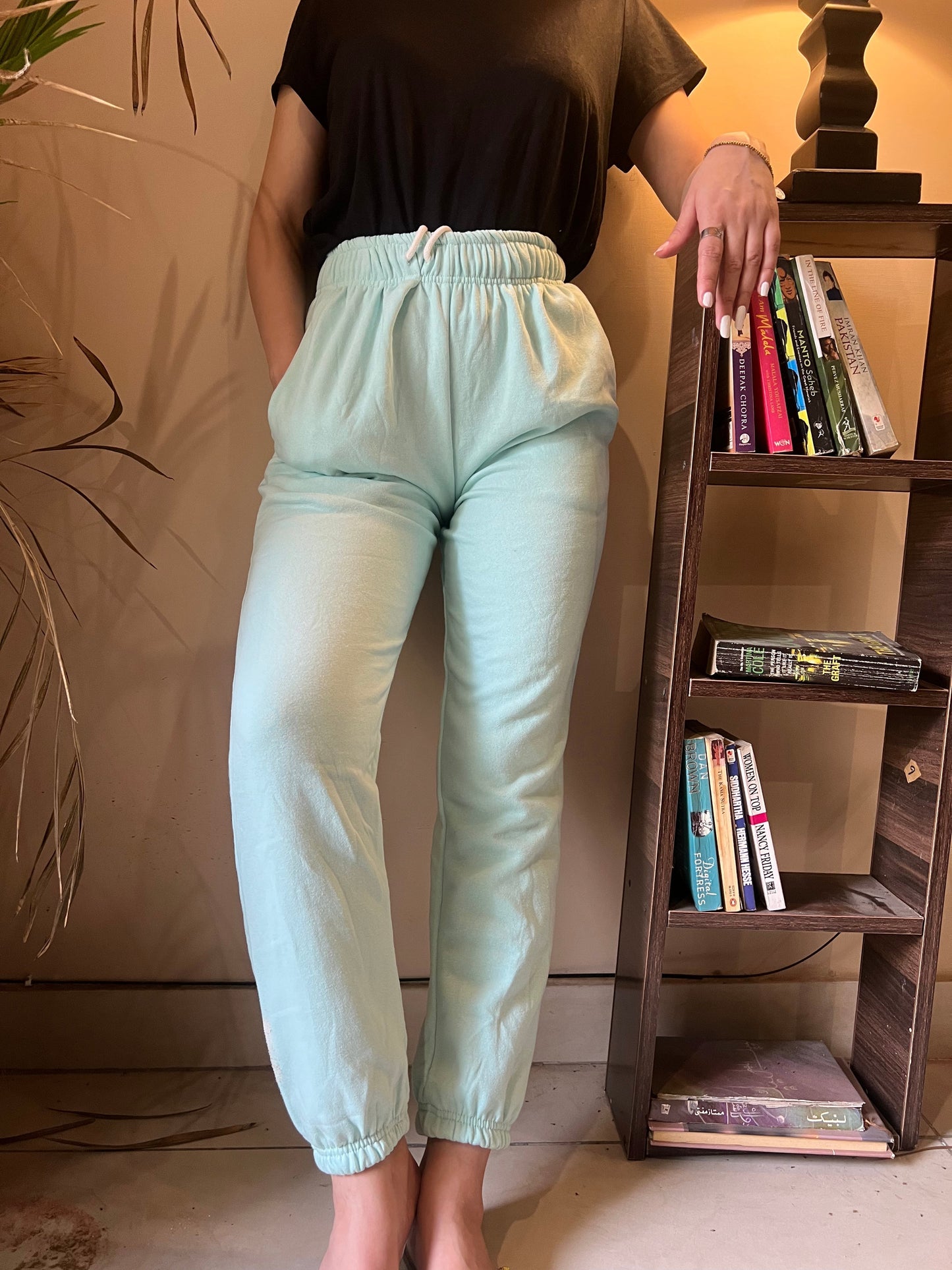 Womante High Quality Fleece Trousers - Sky Blue