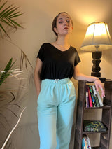 Womante High Quality Fleece Trousers - Sky Blue