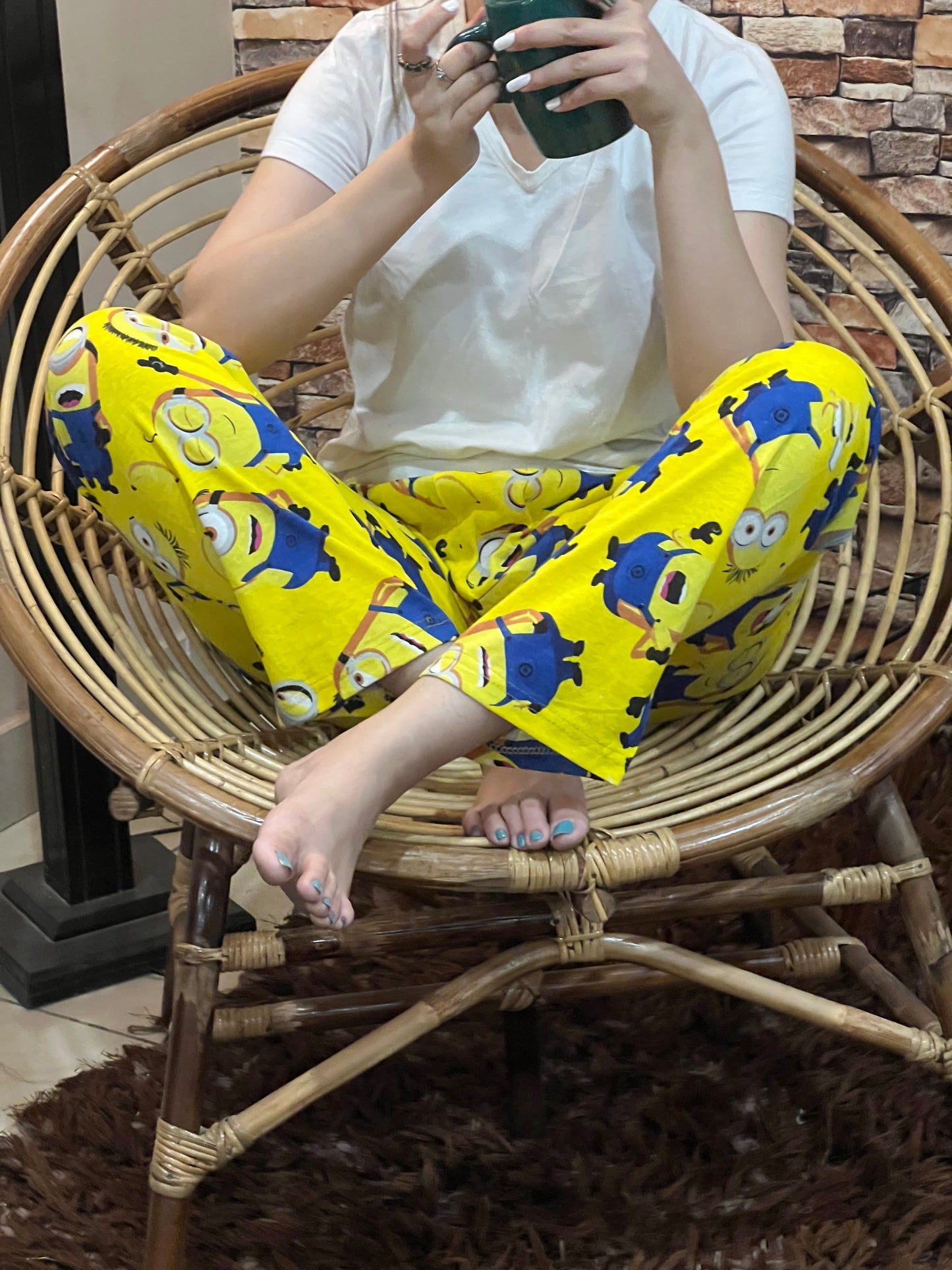 Womante Luxe Cotton Trousers - Yellow Minnion