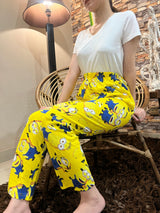 Womante Luxe Cotton Trousers - Yellow Minnion