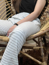 Womante Luxe Cotton Trousers - Grey Lining