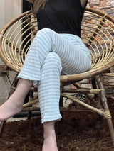 Womante Luxe Cotton Trousers - Grey Lining