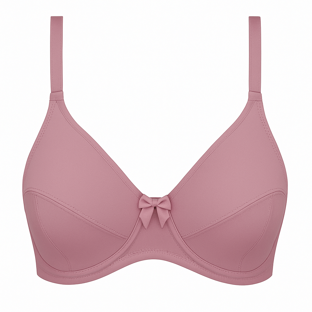 Mauve Curvy Quattro Support Double Layered Bra
