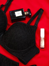 Grey Elegant Dream Padded Bra and Panty Set