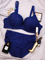 Grey Elegant Dream Padded Bra and Panty Set