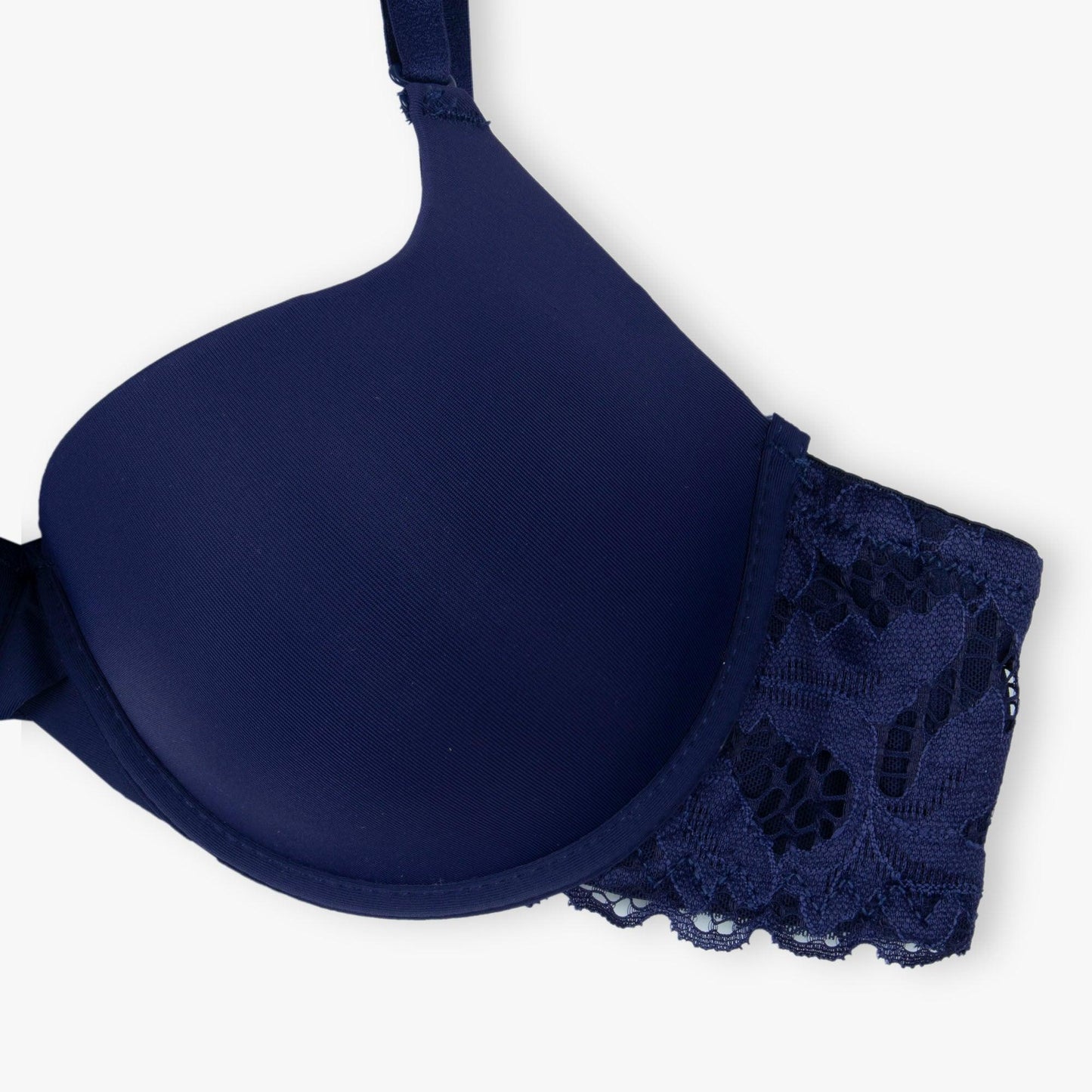 Tea-Pink Round Cup T-Shirt Lacy Bra
