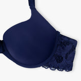 Tea-Pink Round Cup T-Shirt Lacy Bra