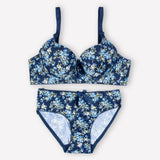 Red Imported Floral Padded Set