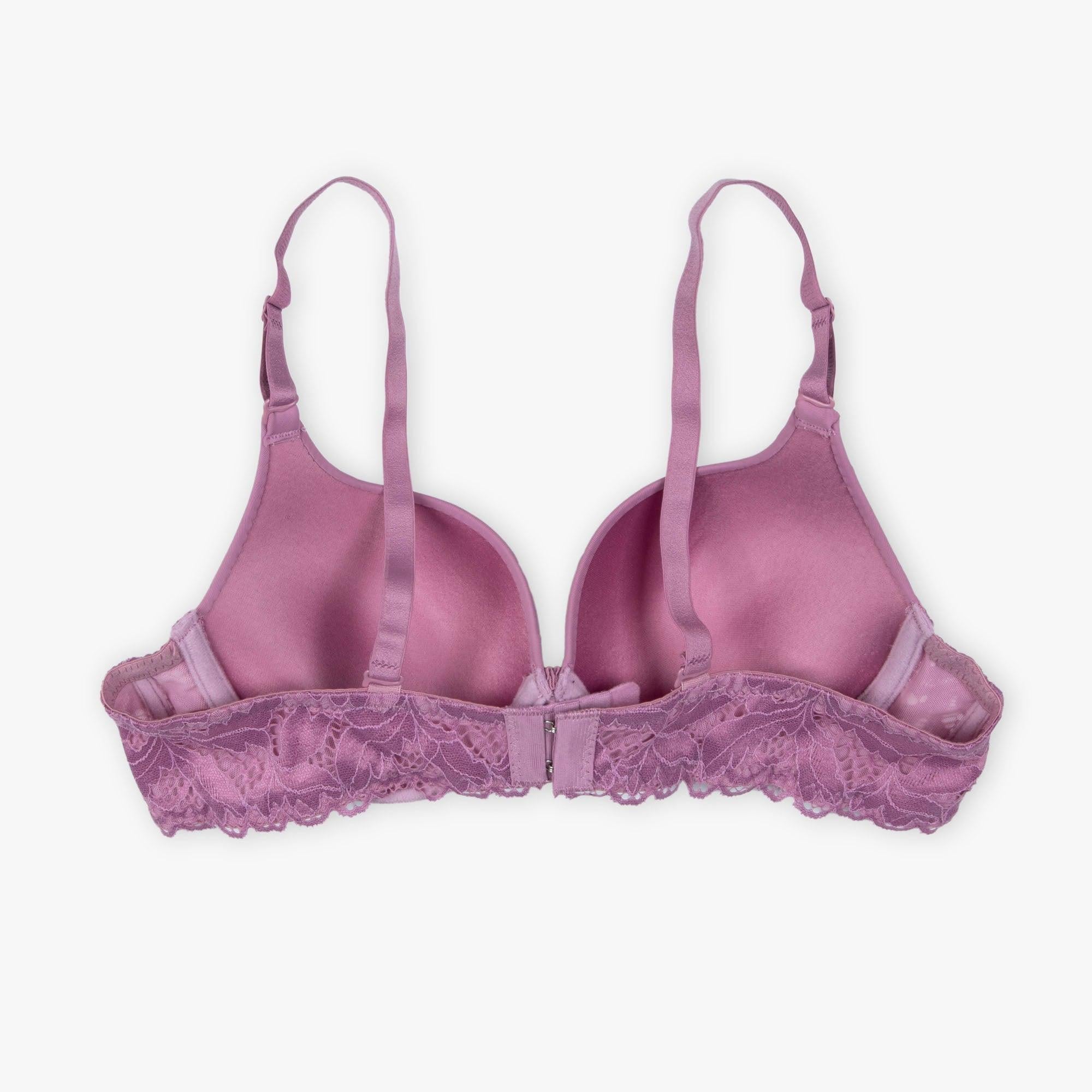 Tea-Pink Round Cup T-Shirt Lacy Bra