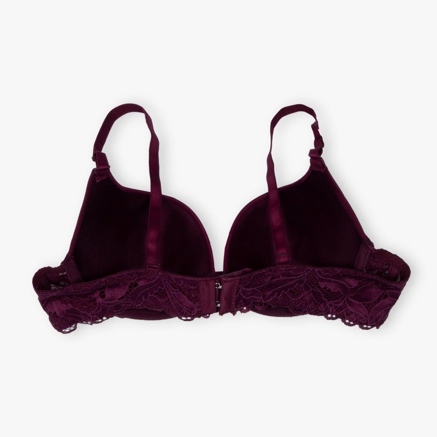 Black Round Cup T-Shirt Lacy Bra