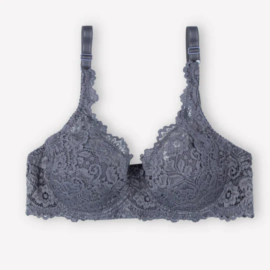 Broom - Wired / Non-Wired Light Padded European Lace Bra - Espicopink