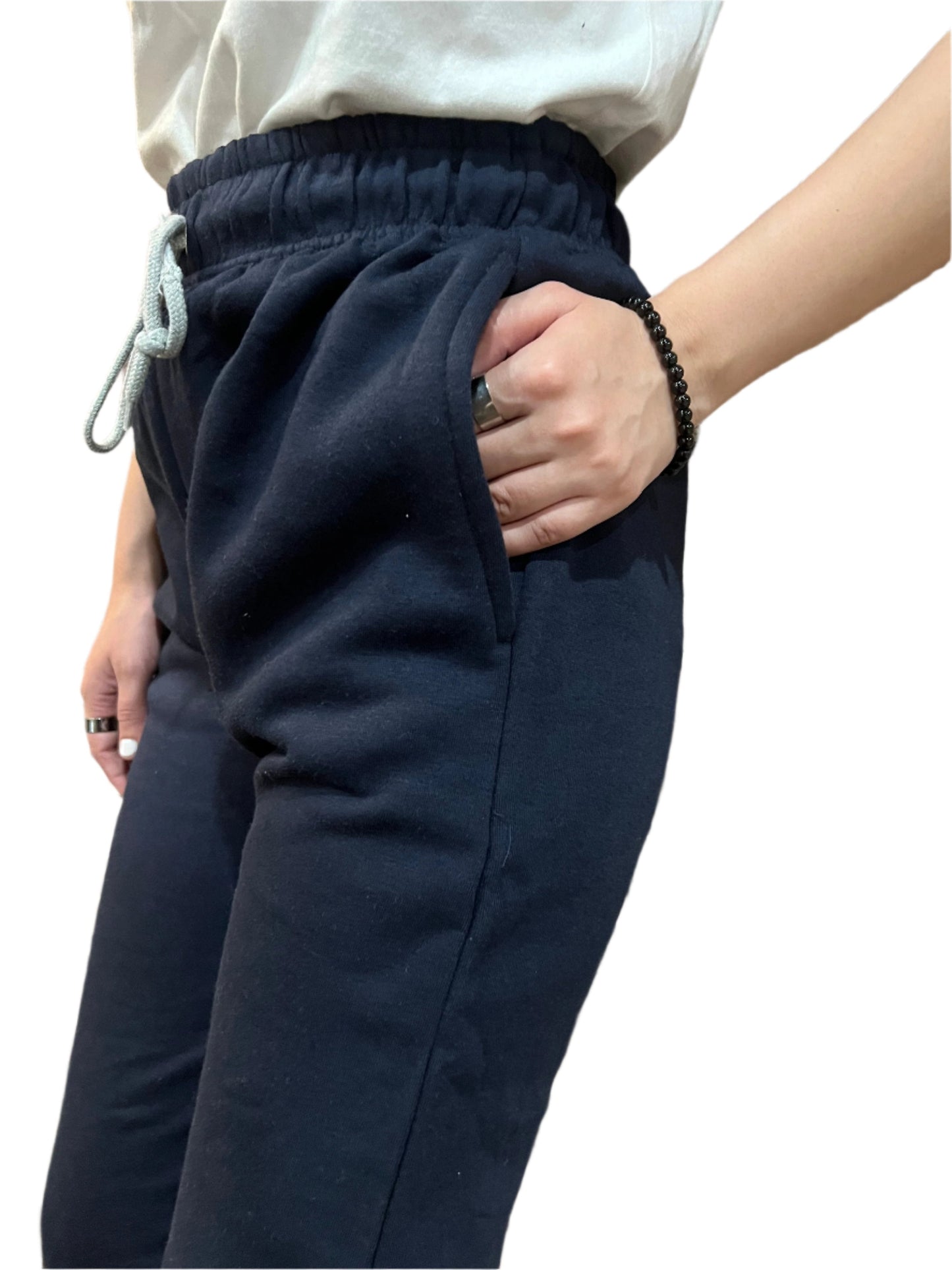 Womante High Quality Fleece Trousers - Navy Blue