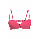 Maroon Medusa Padded Balconette Bra - Espicopink