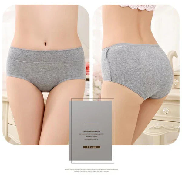Womante Super Soft Cotton High Waist Leak Proof Period Panties -Purple