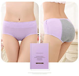 Womante Super Soft Cotton High Waist Leak Proof Period Panties -Skin