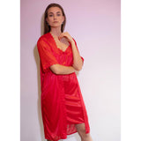 Blazing Silk Nightwear (Slip & Gown)
