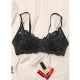 Broom - Wired / Non-Wired Light Padded European Lace Bra