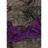 Purple Blossom - Wired / Wirefree Non Padded Floral Full Lace Bra