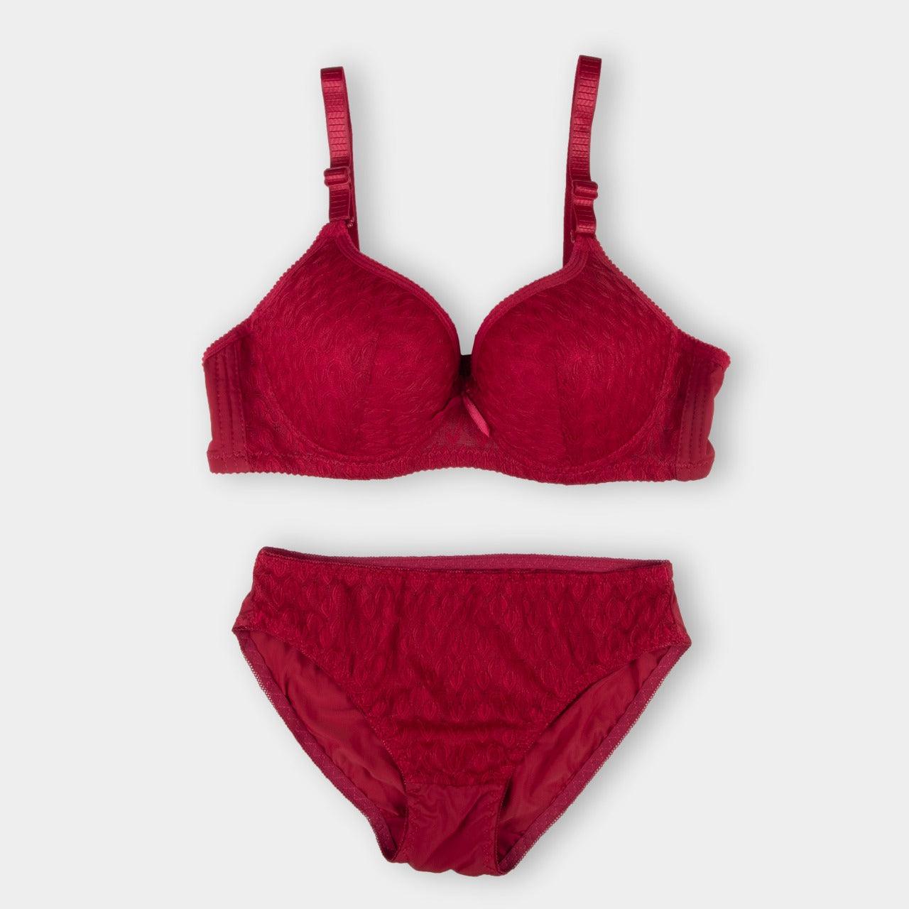 Grey Elegant Dream Padded Bra and Panty Set