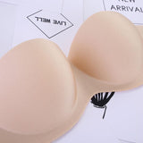 Black Pushup Strapless Bra with 2 pairs of Transparent and Adjustable Straps