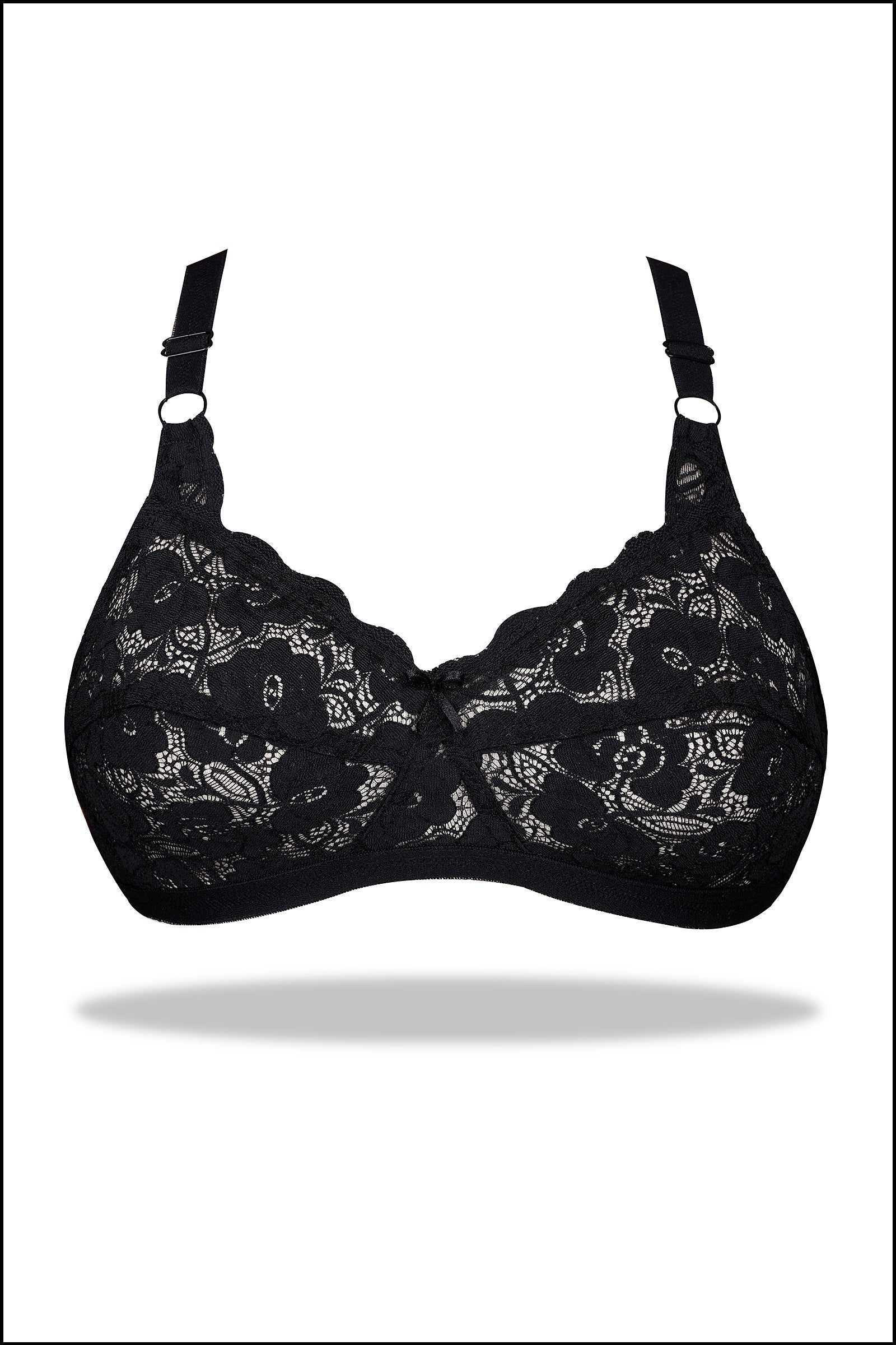 Maroon Mesh - Breathable Non Padded Wirefree Net Bra