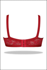 Maroon Mesh - Breathable Non Padded Wirefree Net Bra