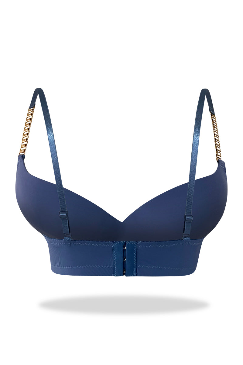 Womante Premium Padded Bra with Chain Straps - Green