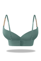 Womante Premium Padded Bra with Chain Straps - Blue