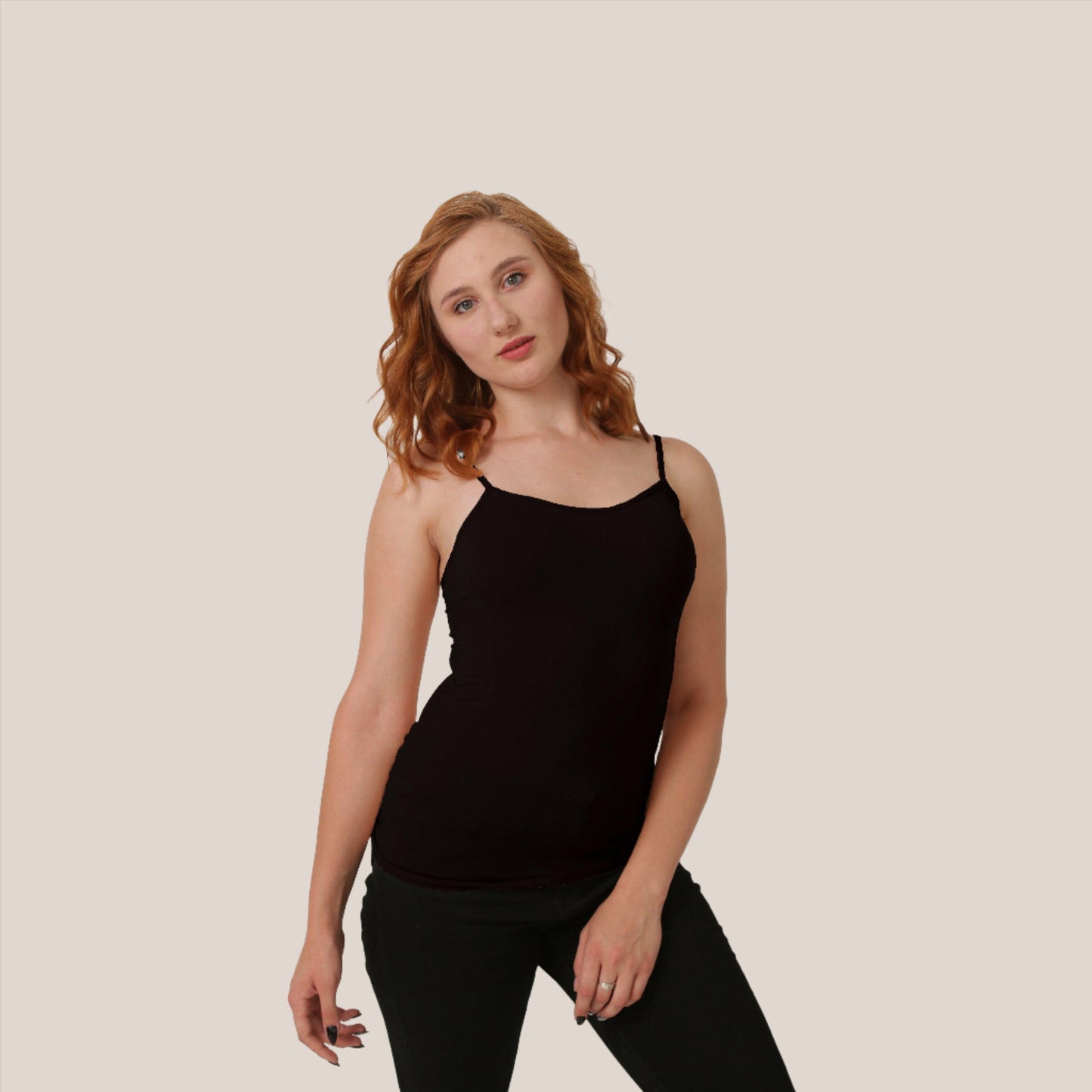 Black Blossom Tank Top