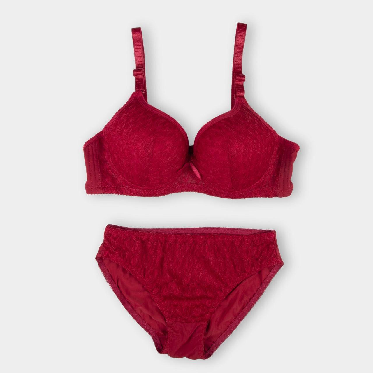 Blue Elegant Dream Padded Bra and Panty Set